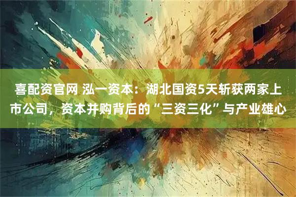 喜配资官网 泓一资本：湖北国资5天斩获两家上市公司，资本并购背后的“三资三化”与产业雄心
